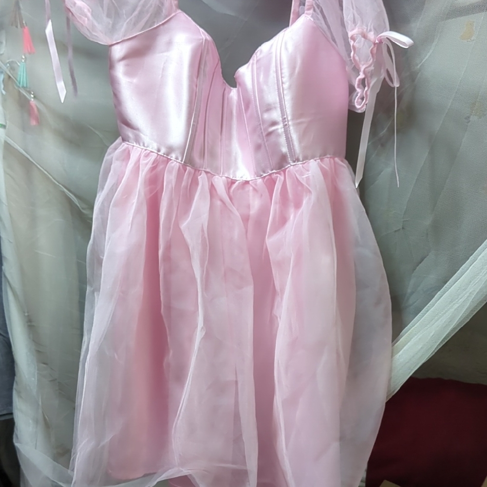 Sugar Thrillz Pink Midi Dress